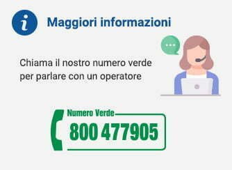 Chiama il numero verde - 800477905